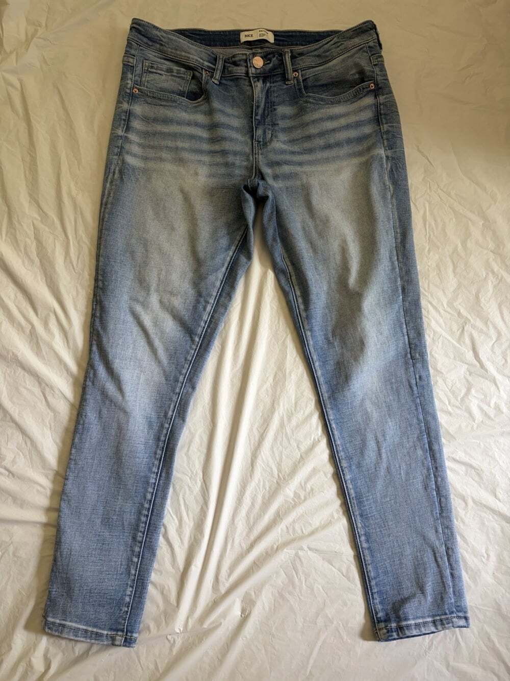 BKE Payton Jeans Women's 31x29 Blue Med Wash Universal Fit Mid Rise Skinny